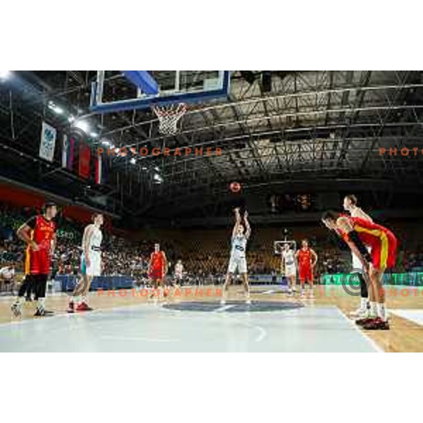 In action during basketball friendly match between Slovenia and Montenegro in Arena Zlatorog, Celje, Slovenia on August 6, 2022