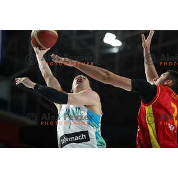 In action during basketball friendly match between Slovenia and Montenegro in Arena Zlatorog, Celje, Slovenia on August 6, 2022