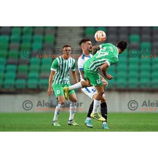 Luka Vekic in action during Prva Liga Telemach 2022-2023 football match between Olimpija and Gorica in SRC Stozice, Ljubljana, Slovenia on August 15, 2022