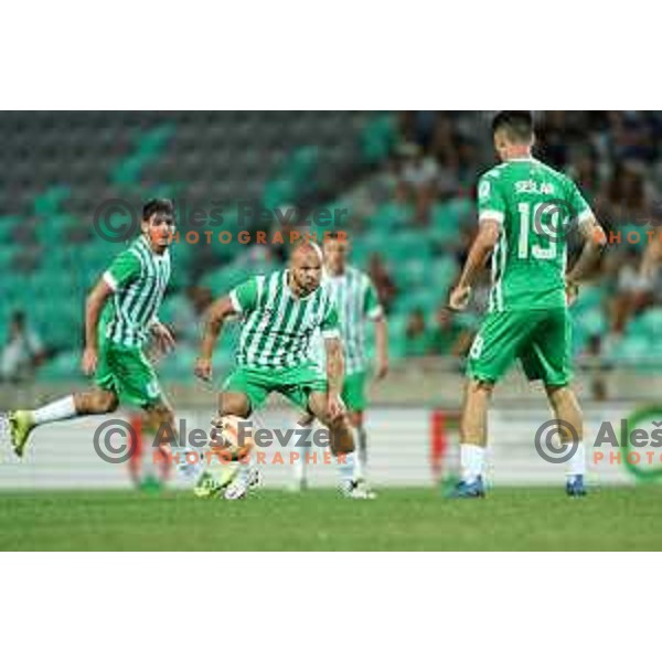 in action during Prva Liga Telemach 2022-2023 football match between Olimpija and Gorica in SRC Stozice, Ljubljana, Slovenia on August 15, 2022