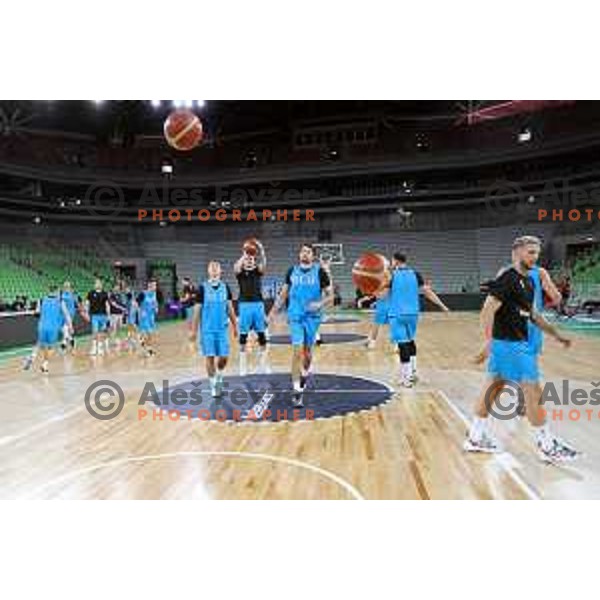 practice of Slovenia Basketball team in Ljubljana, Slovenia on August 16, 2022