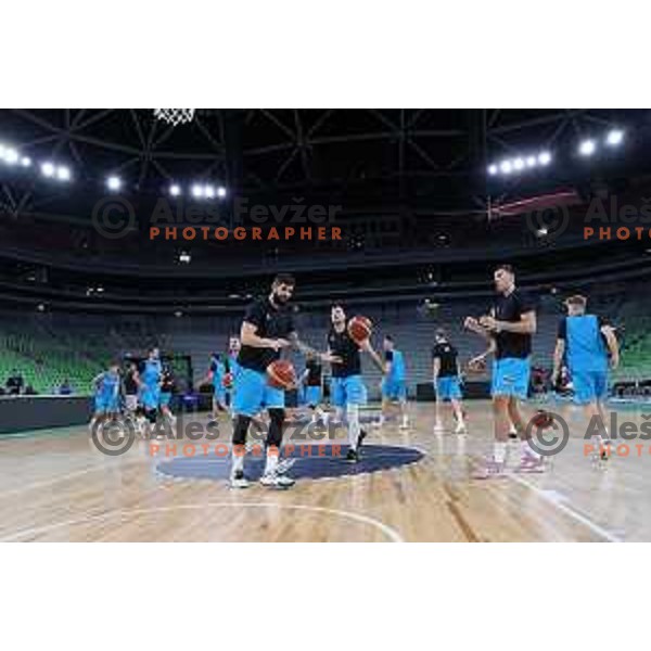 practice of Slovenia Basketball team in Ljubljana, Slovenia on August 16, 2022