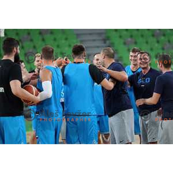 Slovenia basketball team practice in Arena Stozice, Ljubljana on August 16, 2022