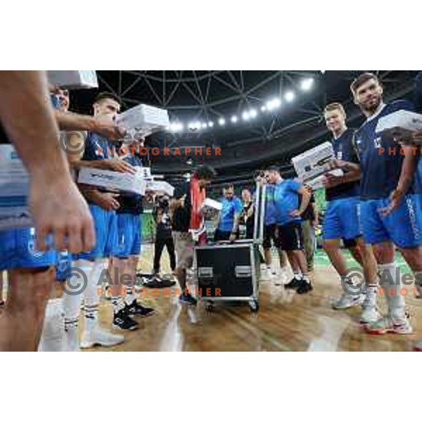 Rok Mozic of Team Slovenia during Slovenia Volleyball team practice in Ljubljana on August 18, 2022