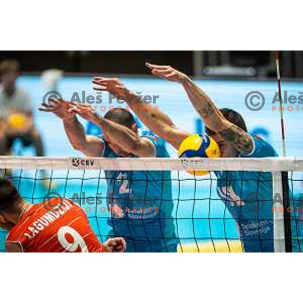 in action during friendly volleyball match between Slovenia and Turkey in Dvorana Tabor, Maribor, Slovenia on August 20, 2022. Photo: Jure Banfi