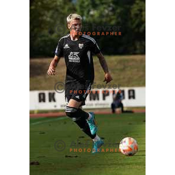 Tio Cipot in action during Prva Liga Telemach 2022-2023 football match between Bravo and Mura in Ljubljana, Slovenia on August 20, 2022