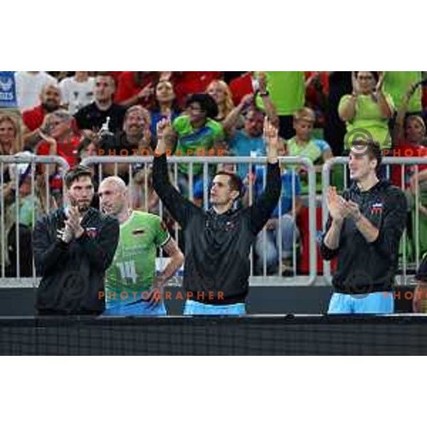 Saso Stalekar during eight-final of FIVB Volleyball Men\'s World Championship 2022 between Slovenia and Germany in Arena Stozice, Ljubljana, Slovenia on September 3, 2022