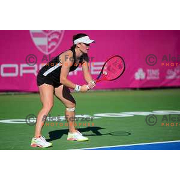 Tamara Zidansek competes at WTA 250 Sava Slovenia Open in Portoroz, Slovenia on September 13, 2022 