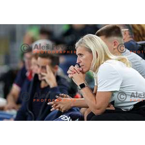 Deja Doler during EHF Champions league Women handball match between Krim Mercator (SLO) and Vipers Kristiansand (NOR) in Ljubljana, Slovenia on September 18, 2022