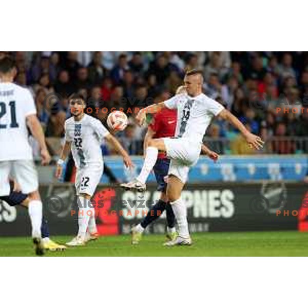 Jasmin Kurtic in action during the UEFA Nations League match between Slovenia and Norway in Stozice, Ljubljana, Slovenia on September 24, 2022