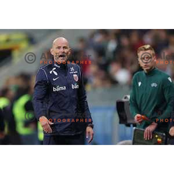 Stale Solbakken during UEFA Nations League match between Slovenia and Norway in Stozice, Ljubljana, Slovenia on September 24, 2022