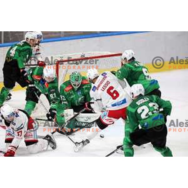 Zan Us of SZ Olimpija during IceHL ice-hockey match between SZ Olimpija (SLO) and KAC (AUT) in Tivoli Hall, Ljubljana, Slovenia on September 25, 2022 