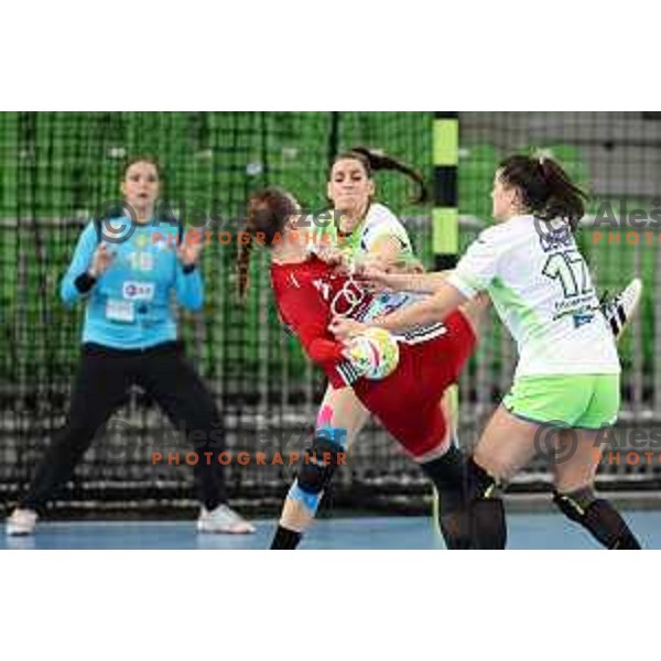 of Slovenia in action during friendly handball match between Slovenia and Hungary in Ljubljana, Slovenia on October 1, 2022 