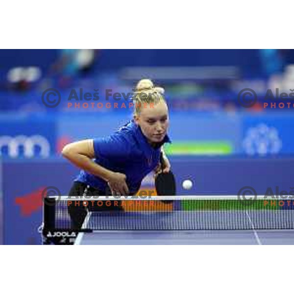 Katarina Strazar competes at Mediterranean Games in Oran, Algeria on June 29, 2022