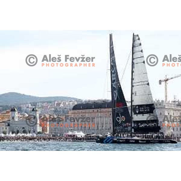 Team EWOL and Team Arca at Barcolana 54th edition Sailing regatta in Trieste, Italy on October 9, 2022 