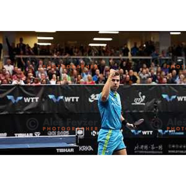 Darko Jorgic of Slovenia wins quarter-final at World Table Tennis Contender Nova Gorica, Slovenia on November 4, 2022
