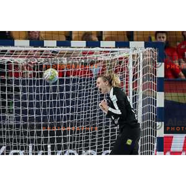 Amra Pandzic in action during the handball match between Slovenia and Serbia at Women\'s EHF Euro 2022, Celje, Slovenia on November 8, 2022