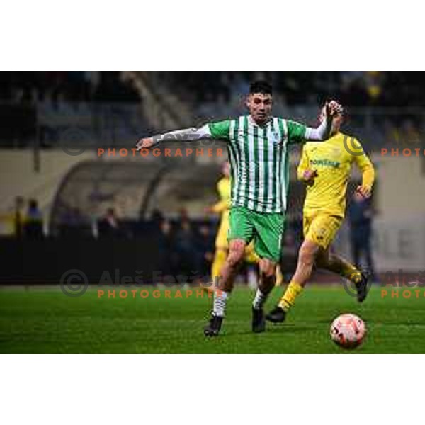 Svit Seslar in action during Prva Liga Telemach 2022-2023 football match between Domzale and Olimpija in Domzale, Slovenia on November 12, 2022