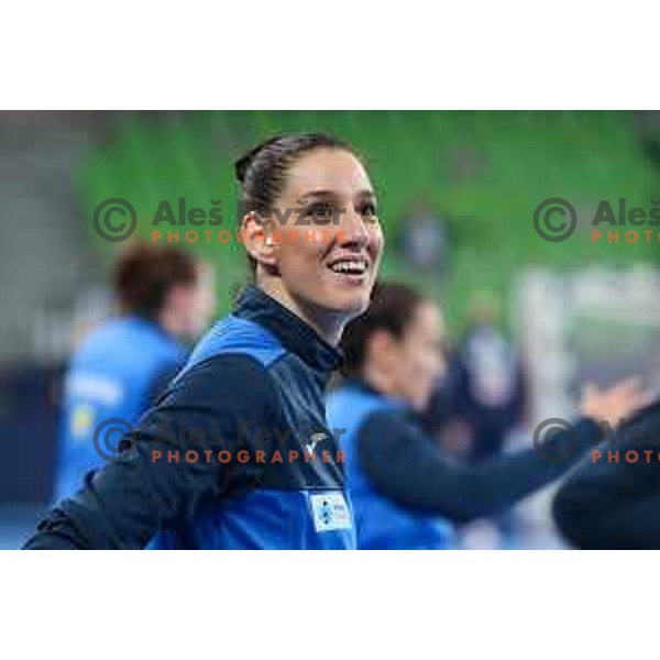 Alja Varagic during the handball match between Slovenia and Norway at Women\'s EHF Euro 2022 in Ljubljana, Slovenia on November 14, 2022