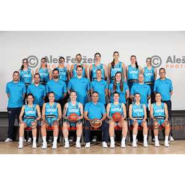 Slovenia Women\'s National basketball team during photo shooting in Ljubljana on November 22, 2022