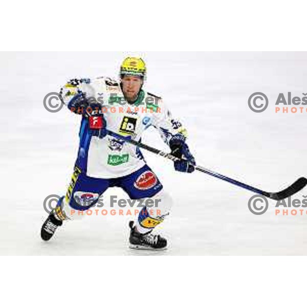 Robert Sabolic of VSV in action during IceHL ice-hockey match between SZ Olimpija (SLO) and VSV (AUT) in Tivoli Hall, Ljubljana, Slovenia on November 23, 2022