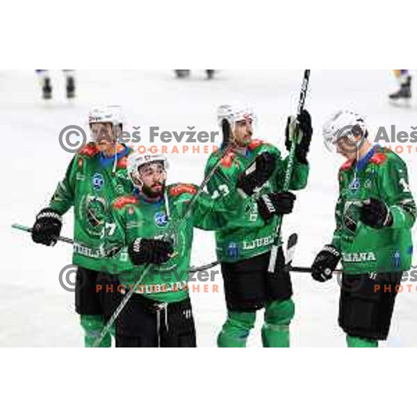 of SZ Olimpija during IceHL ice-hockey match between SZ Olimpija (SLO) and VSV (AUT) in Tivoli Hall, Ljubljana, Slovenia on November 23, 2022