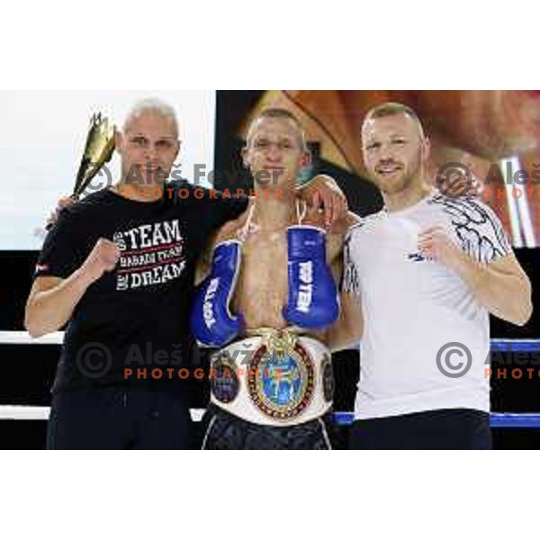 Ziga Pecnik of Slovenia, New World Champion in kickboxing K1 Wako Pro category -71,8 kg at Arena Fight Nights- Sport & Charity event in Maribor, Slovenia on December 2, 2022