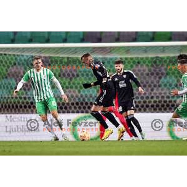 during Prva Liga Telemach 2022-2023 football match between Olimpija and Mura in SRC Stozice, Ljubljana, Slovenia on December 8, 2022