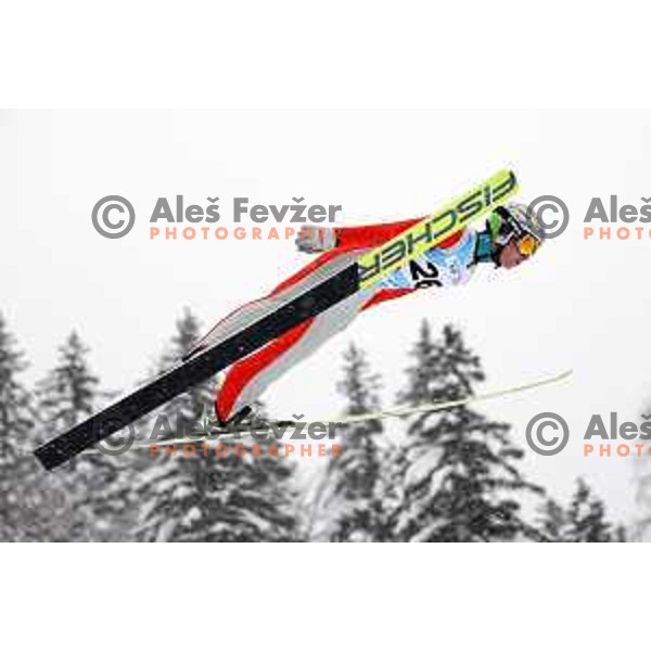 Gregor Kadivec (SLO) competes at European Youth Olympic Festival in Nordic Combined during Ski Jumping leg in Planica, Slovenia during EYOF Tarvisio 2023 on January 24, 2023