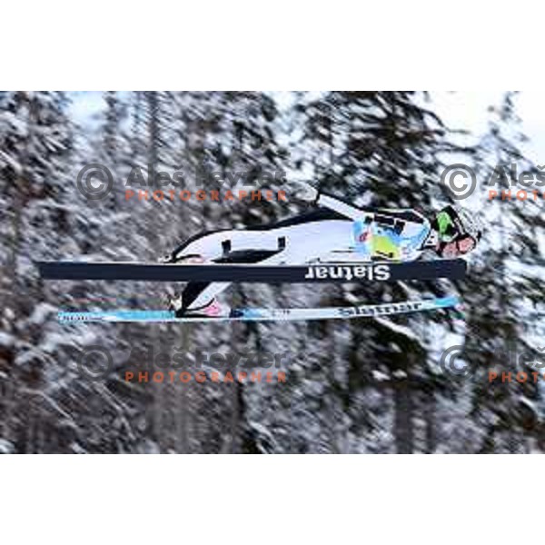 Nika Prevc (SLO) competes at European Youth Olympic Festival in Ski jumping mix team event in Planica during EYOF Tarvisio 2023 on January 27, 2023