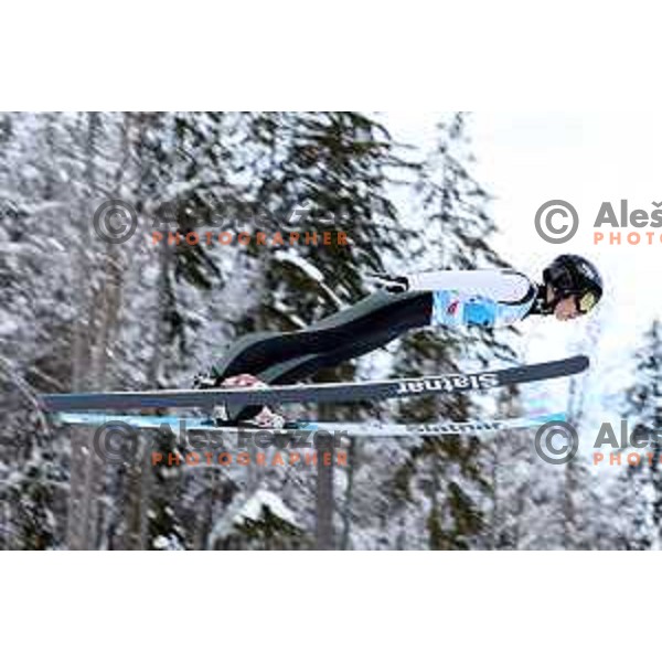 Luka Filip (SLO) competes at European Youth Olympic Festival in Ski jumping mix team event in Planica during EYOF Tarvisio 2023 on January 27, 2023