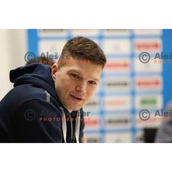 Dino Muric at Spar Cup Press conference, Ljubljana on February 14, 2023