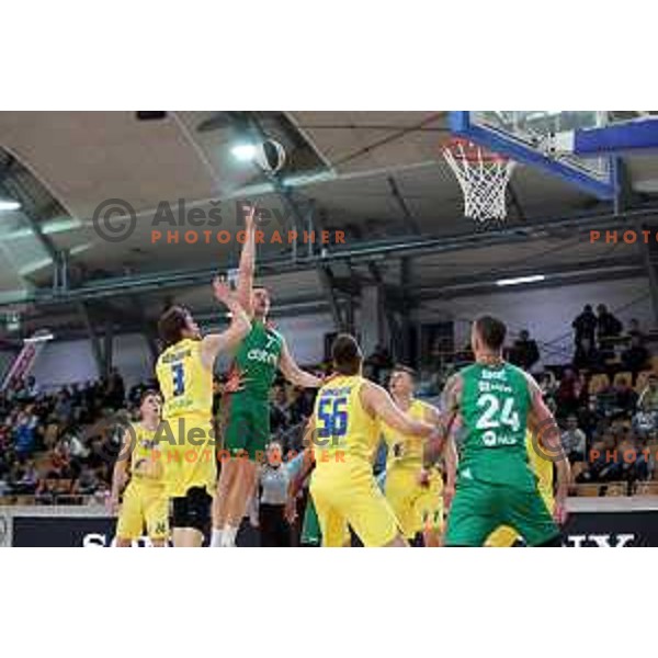 Action during Spar Cup semi-final match between Helios Suns and Terme Olimia Podcetrtek in Lukna Hall, Maribor, Slovenia on February 16, 2023