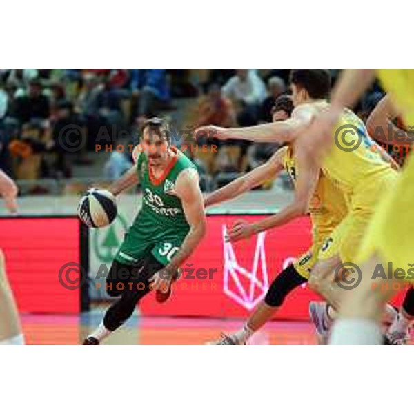 Action during Spar Cup semi-final match between Helios Suns and Terme Olimia Podcetrtek in Lukna Hall, Maribor, Slovenia on February 16, 2023