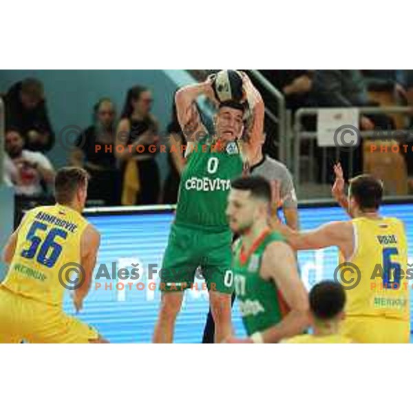 Action during Spar Cup semi-final match between Sencur GGD and Cedevita Olimpija in Lukna Hall, Maribor, Slovenia on February 16, 2023 