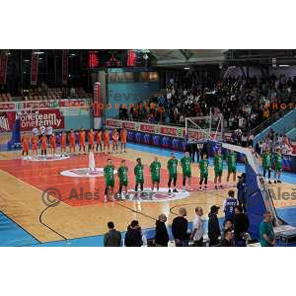Action during the Final of Spar Cup between Helios Suns and Cedevita Olimpija in Lukna Hall, Maribor, Slovenia on February 17, 2023