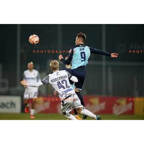 in action during Prva Liga Telemach 2022-2023 football match between Gorica and Koper in Nova Gorica, Slovenia on February 18, 2023