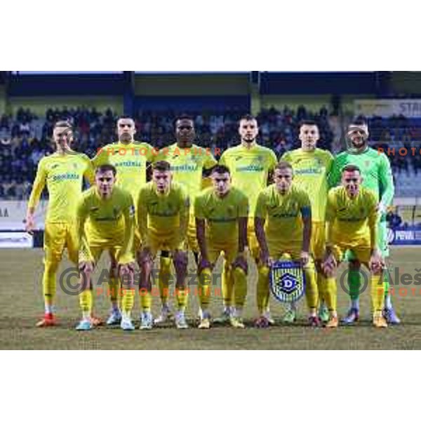 Domzale starting 11 prior to Prva Liga Telemach 2022-2023 football match between Domzale and Maribor in Sportni park Domzale, Domzale, Slovenia on February 23, 2023