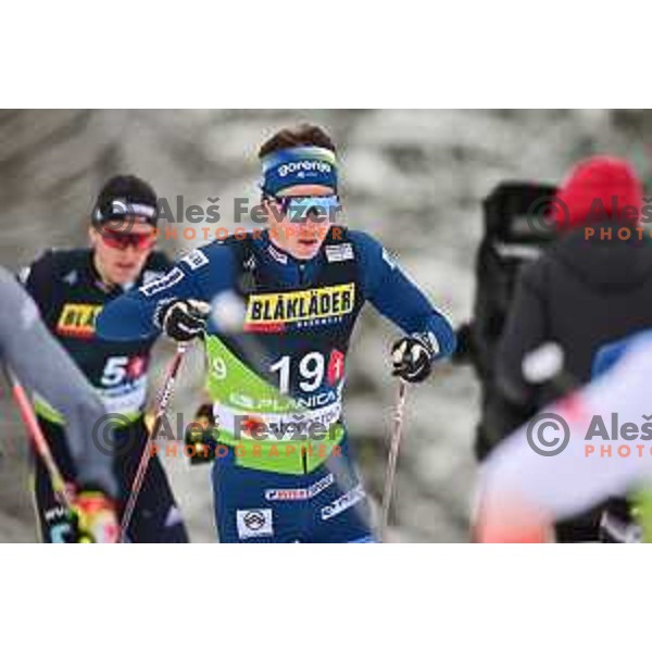 Vili Crv competes in team Sprint competition at Cross Country stadium during Planica 2023 World Nordic Championships, Slovenia on February 26, 2023