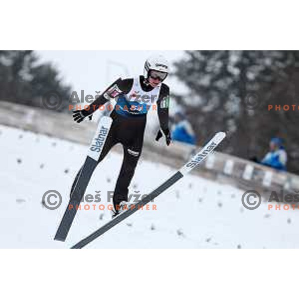 Peter Prevc of Slovenia during Ski jumping Men Large Hill official training at Planica 2023 World Nordic Championships, Slovenia on March1, 2023