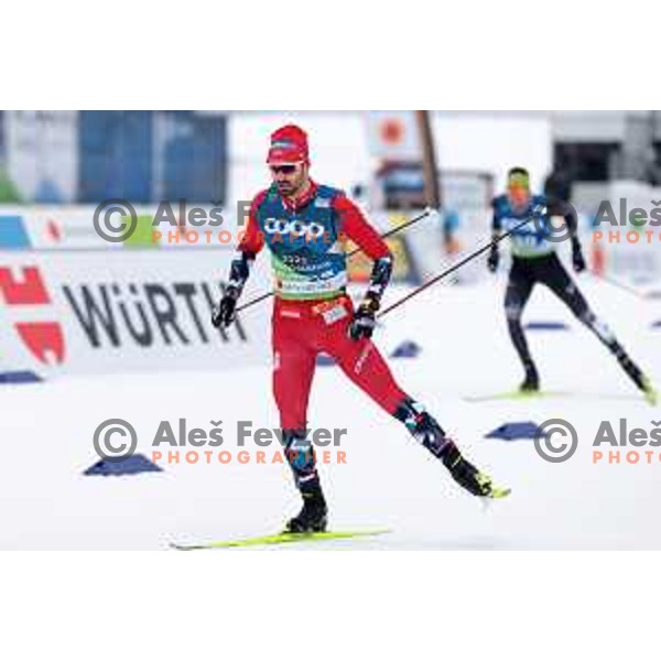 Hans Christer Holund (NOR) competes at Cross country Men 15 km Interval start Free at Planica 2023 World Nordic Championships, Slovenia on March 1, 2023