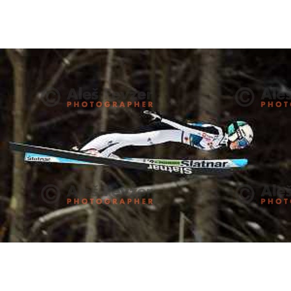 Nika Prevc (SLO) competes in Ski jumping Women Large Hill at Planica 2023 World Nordic Championships, Slovenia on March 1, 2023