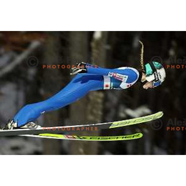 Nika Kriznar (SLO) competes in Ski jumping Women Large Hill at Planica 2023 World Nordic Championships, Slovenia on March 1, 2023
