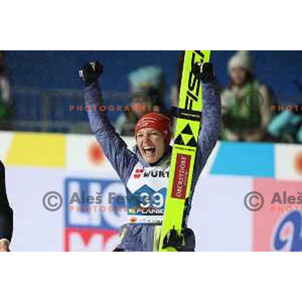 Kartharina Althaus (GER) competes in Ski jumping Women Large Hill at Planica 2023 World Nordic Championships, Slovenia on March 1, 2023