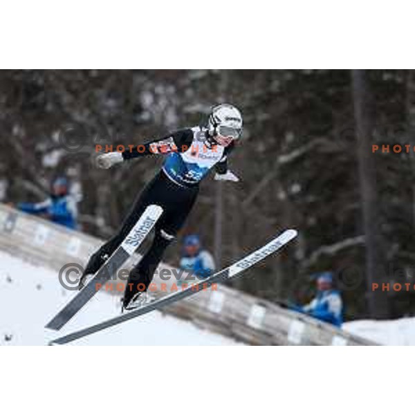 Lovro Kos (SLO) during Men Large Hill Individual Qualifications Planica 2023 World Nordic Ski Championships in Kranjska Gora, Slovenia on March 2, 2023