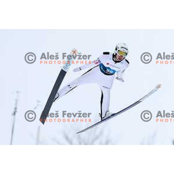 Ziga Jelar (SLO) during Men Large Hill Individual Qualifications Planica 2023 World Nordic Ski Championships in Kranjska Gora, Slovenia on March 2, 2023