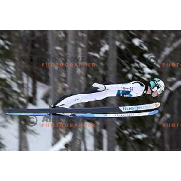 Ziga Jelar (SLO) during Men Large Hill Individual Qualifications Planica 2023 World Nordic Ski Championships in Kranjska Gora, Slovenia on March 2, 2023
