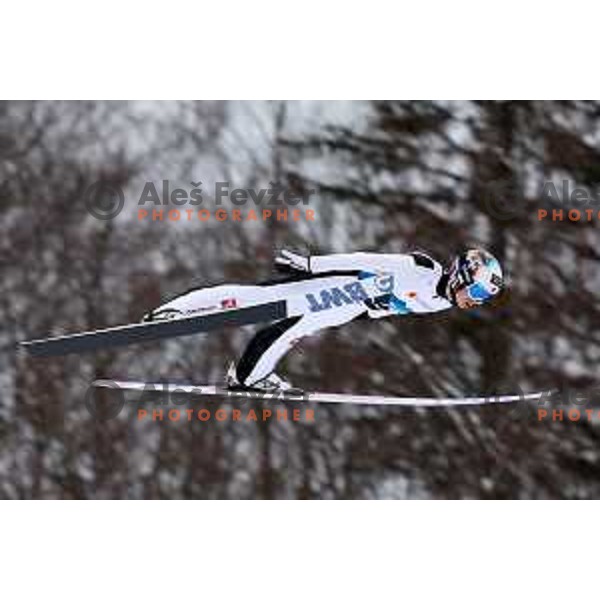 Halvor Egner Granerud (NOR) during Men Large Hill Individual Qualifications Planica 2023 World Nordic Ski Championships in Kranjska Gora, Slovenia on March 2, 2023