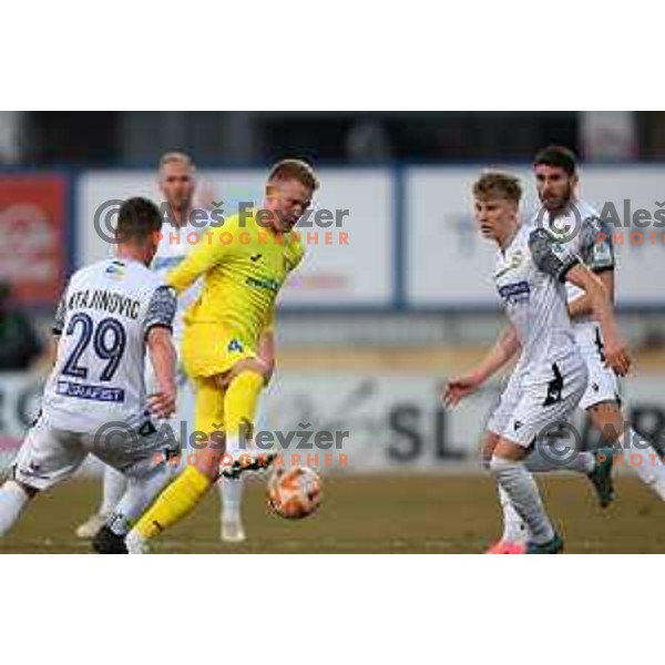 Benjamin Markus in action during Prva Liga Telemach 2022-2023 football match between Domzale and Koper in Domzale, Slovenia on March 4, 2023