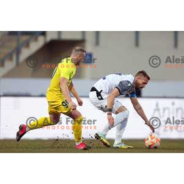 Zeni Husmani in action during Prva Liga Telemach 2022-2023 football match between Domzale and Koper in Domzale, Slovenia on March 4, 2023